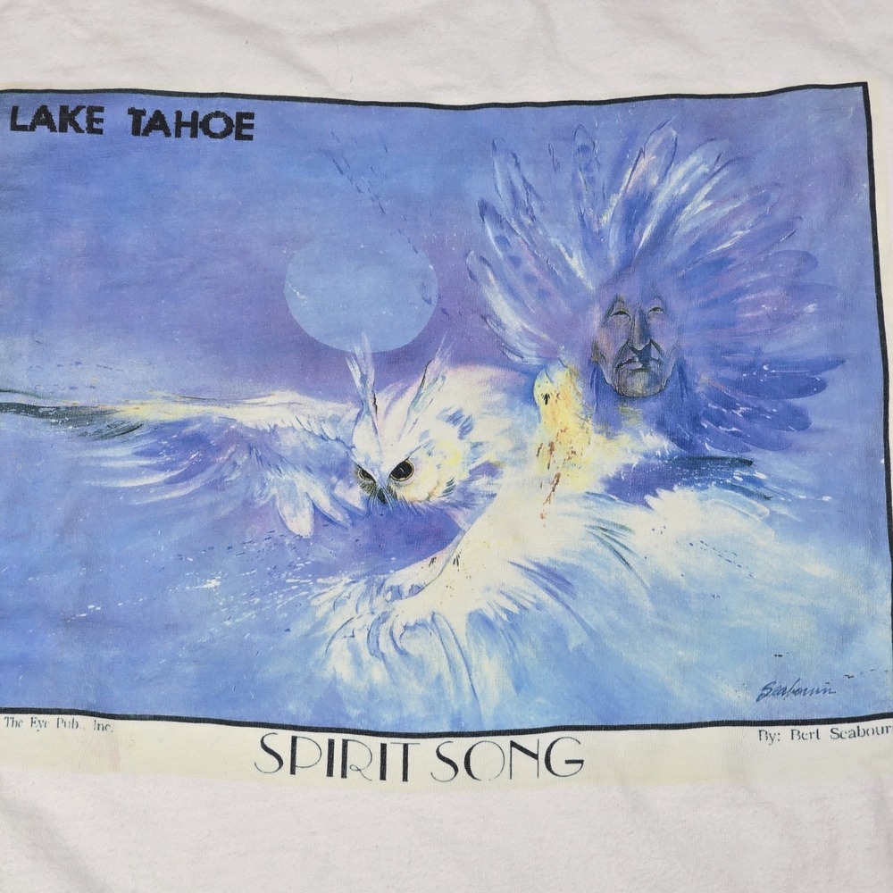 Vintage T-Shirt‎ Featuring The "Spirit Song" Artwork by Acclaimed Bert Seabourn